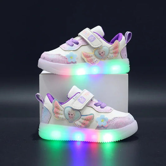 Baby Boys & Girls LED Light - Up Sneakers - Soft Toddler Trainers for 1 - 6 Years