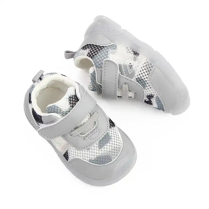 Sports Casual Shoes Breathable Mesh Soft Rubber Sole Kids Prewalker Shoes Unisex 