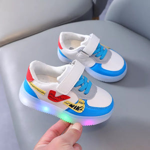 Children's LED Light-Up Sport Shoes | Anti-Slip Sneakers for Boys & Girls | Toddler Luminous Sole Shoes 