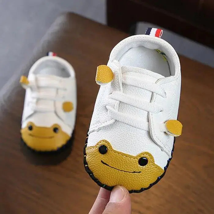 Fashion Cute PU Leather First Walkers Non-slip Toddler Soft Soled Baby Girl Boy Shoes 