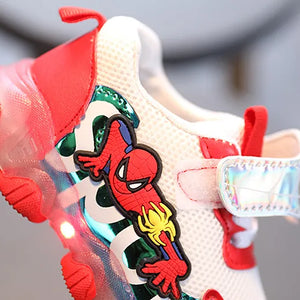 Spiderman LED Light-Up Baby Sneakers | LED Lighted shoes for Boys & Girls 