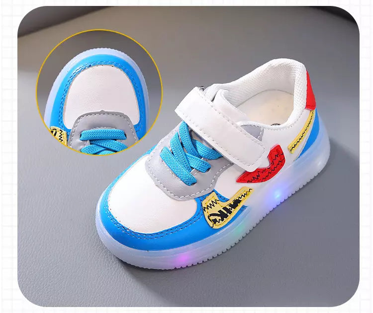 Children's LED Light-Up Sport Shoes | Anti-Slip Sneakers for Boys & Girls | Toddler Luminous Sole Shoes 