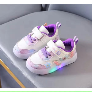 Baby Boys & Girls LED Light-Up Sneakers - Soft Toddler Trainers for 1-6 Years 