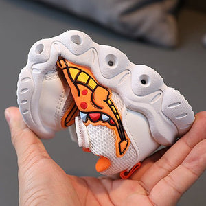 Light baby Shoe | Dinosaur Pattern Mesh Luminous Sole Chunky Baby Shoe