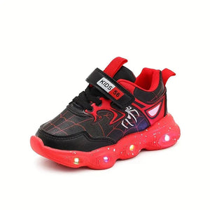 Spider LED Light Shoes for Boys - Trendy & Comfy Sneakers (1 - 6 Years)