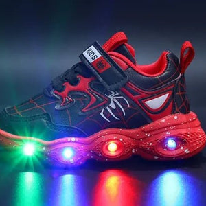 Spider LED Light Shoes for Boys - Trendy & Comfy Sneakers (1 - 6 Years)