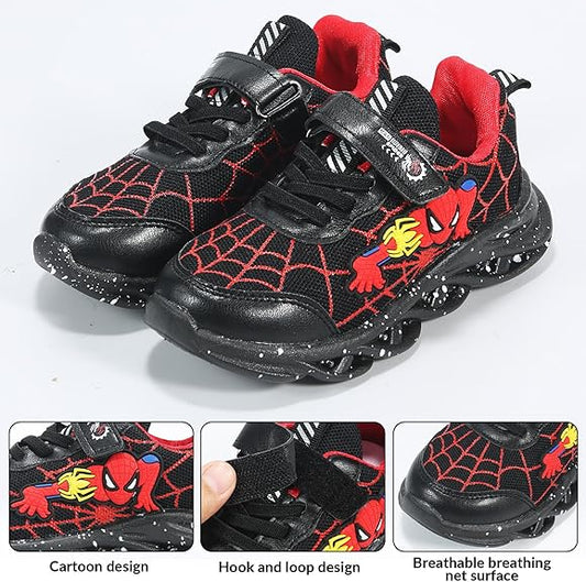 Spiderman Baby Light Shoes | Breathable Mesh Kids Sport Sneakers | Disney Casual Shoes for Boys