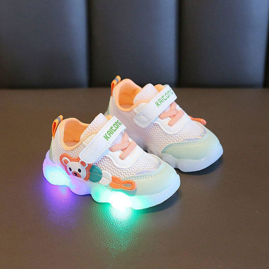 Summer LED Baby Walking Shoes – Soft Mesh Breathable Sneakers